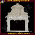 white marble fireplace frame for decoration